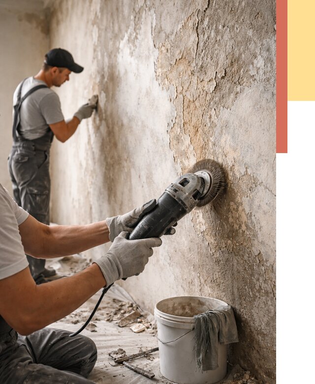 Снятие и удаление краски со стен в Кинели от 2139 руб. — ОТДЕЛОЧНИК-Кнл