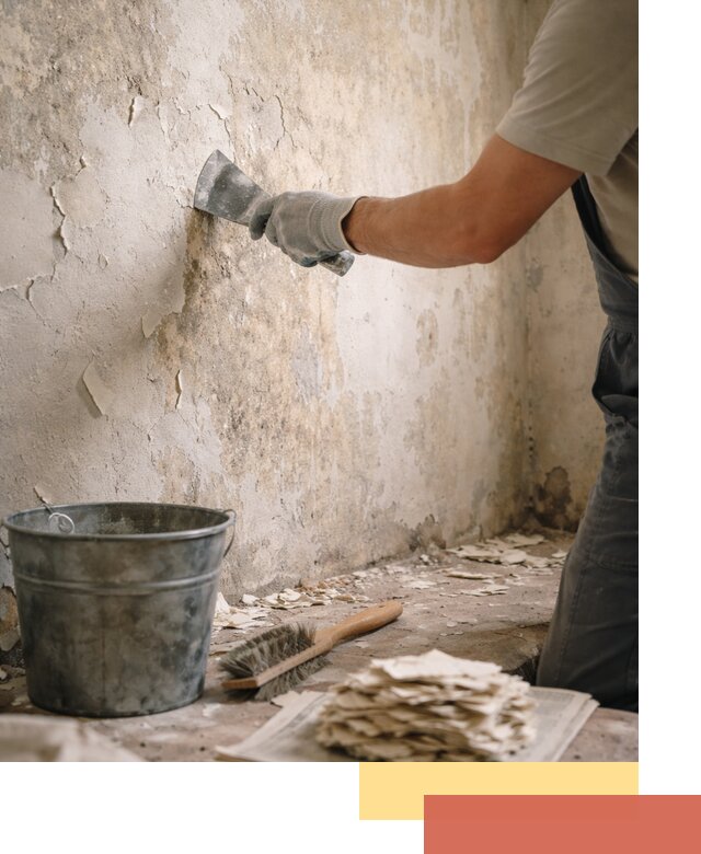 Удаление старой краски со стен в Кинели качественно и быстро