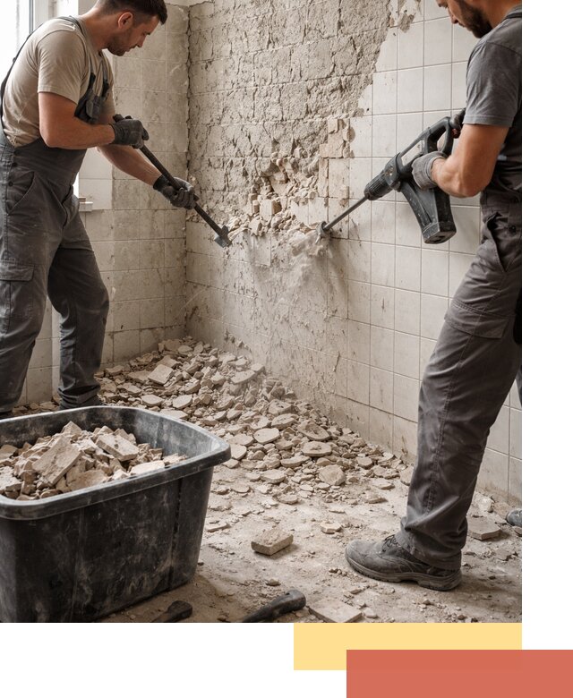 Демонтаж плитки со стен в Кинели быстро и аккуратно