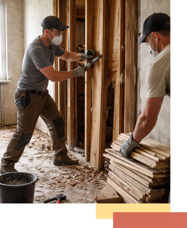 Демонтаж деревянных перегородок в Кинели быстро и аккуратно