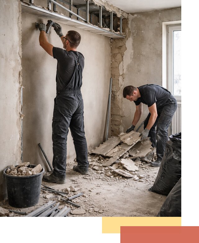 Демонтаж короба из гипсокартона в Кинели быстро и аккуратно