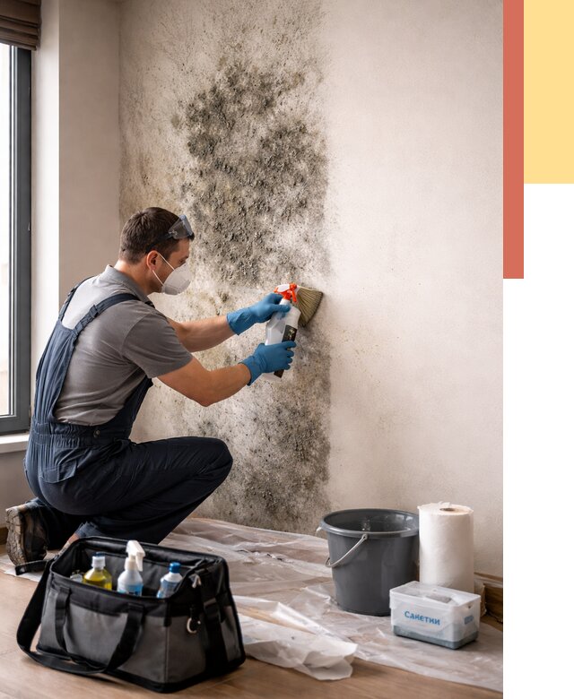 Удаление плесени со стен в Кинели от 2190 руб. — быстро и недорого | ОТДЕЛОЧНИК-Кнл