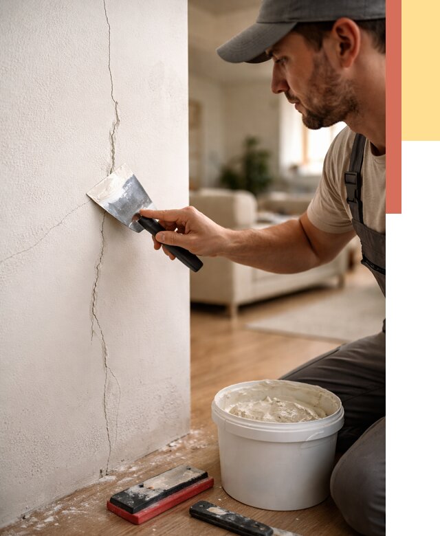 Заделка трещин и сколов в Кинели от 2496 руб. — быстро и недорого | ОТДЕЛОЧНИК-Кнл