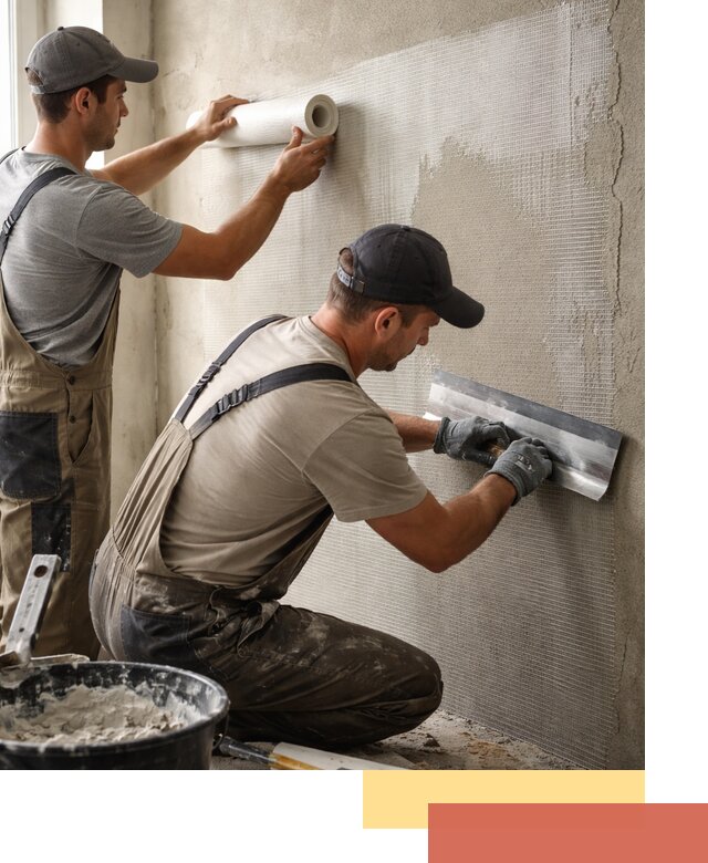 Армирование стен стеклосеткой в Кинели для прочной отделки