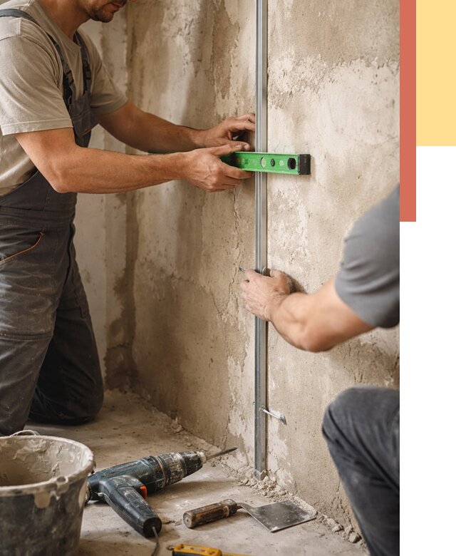 Установка штукатурных маяков в Кинели от 7132 руб. — быстро и недорого | ОТДЕЛОЧНИК-Кнл