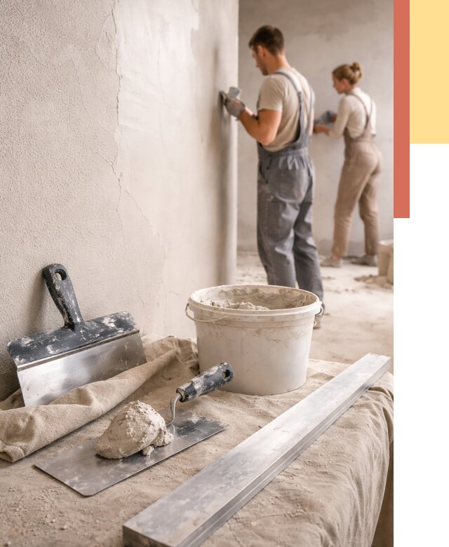 Штукатурка стен гипсовая в Кинели от 4585 руб/м2 — быстро и недорого | ОТДЕЛОЧНИК-Кнл