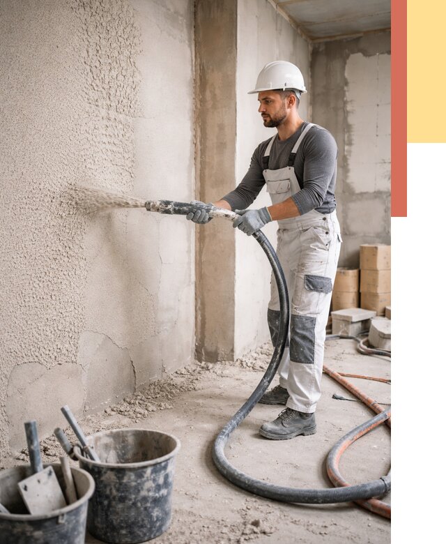 Машинная штукатурка стен в Кинели под ключ от 6622 руб./м2 | ОТДЕЛОЧНИК-Кнл