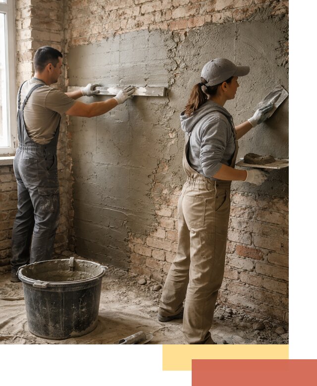 Штукатурка кирпичных стен в Кинели — качественно и надежно