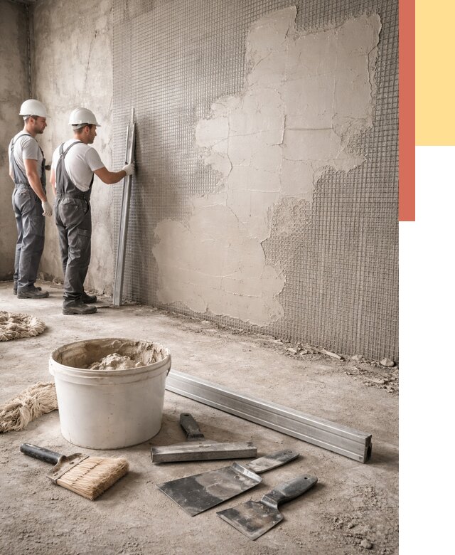 Штукатурка стен по сетке в Кинели от 5603 руб./м2 — быстро и недорого | ОТДЕЛОЧНИК-Кнл