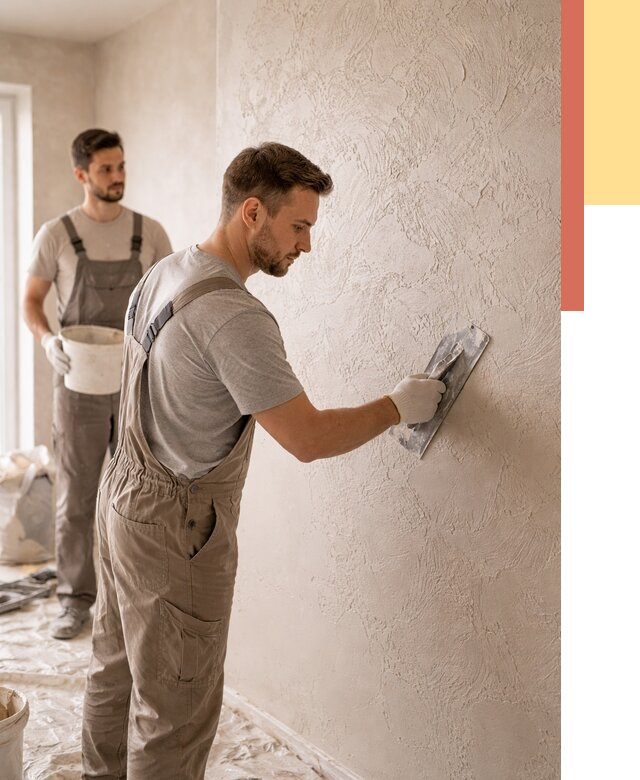 Фактурная штукатурка стен в Кинели от 4279 руб./м² — заказать под ключ | ОТДЕЛОЧНИК-Кнл