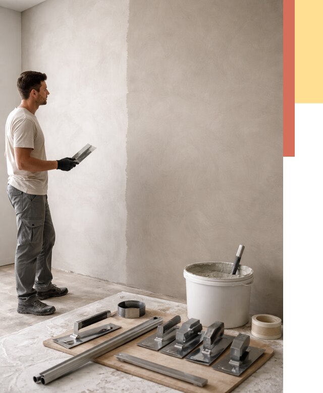 Нанесение микроцемента на стены в Кинели от 3260 руб./м2 под ключ | ОТДЕЛОЧНИК-Кнл