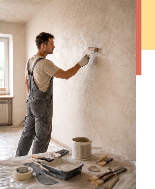 Нанесение лессирующей краски по декоративке в Кинели от 1783 руб. | ОТДЕЛОЧНИК-Кнл