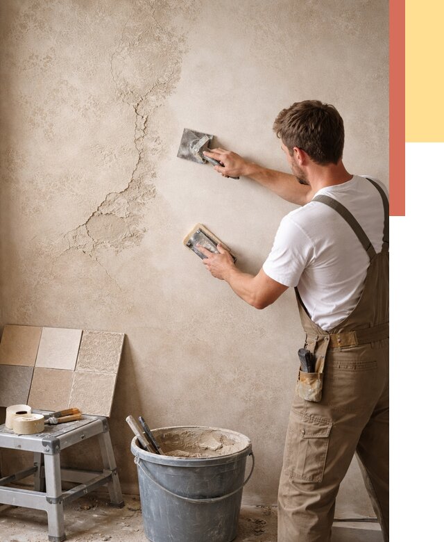 Ремонт декоративной штукатурки в Кинели от 4585 руб. под ключ | ОТДЕЛОЧНИК-Кнл