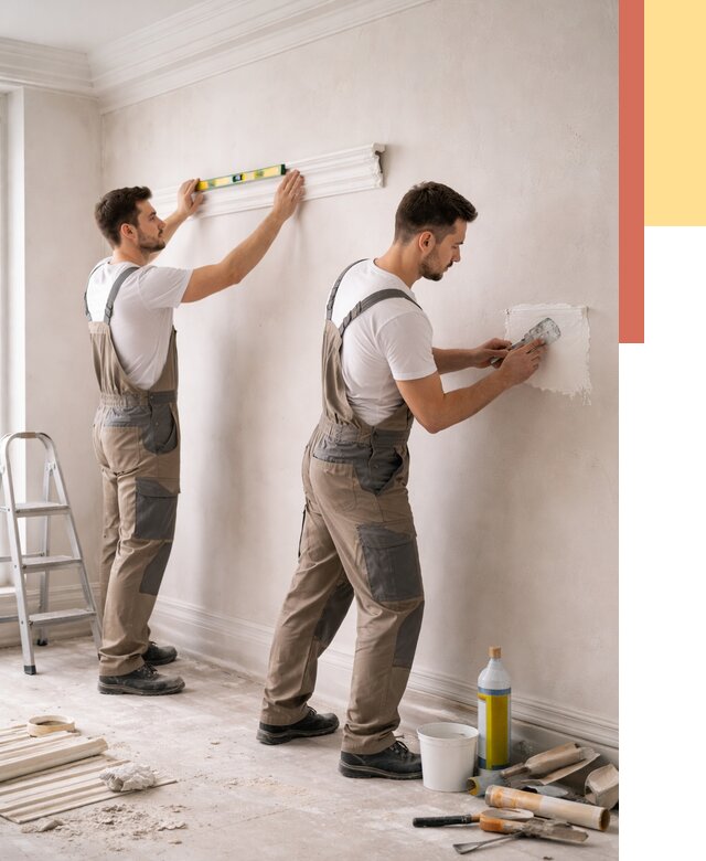 Монтаж лепнины на стены в Кинели от 4585 руб. — недорого, быстро | ОТДЕЛОЧНИК-Кнл