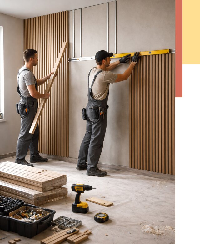 Монтаж реечных панелей на стены в Кинели от 1223 руб. — быстро и недорого | ОТДЕЛОЧНИК-Кнл