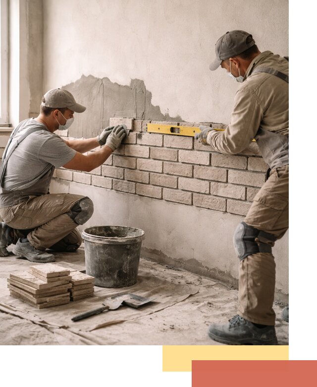 Монтаж декоративного кирпича профессионально в Кинели