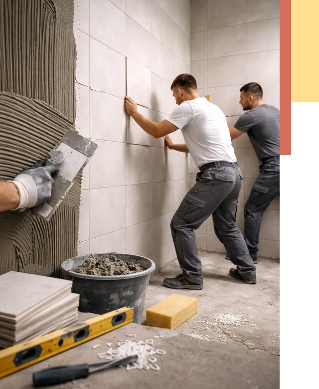 Укладка плитки на стены в Кинели от 866 руб. — качественно и недорого | ОТДЕЛОЧНИК-Кнл