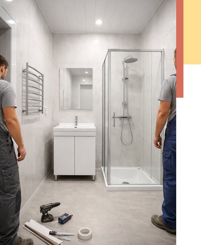 Отделка ванной комнаты панелями ПВХ в Кинели от 4585 руб. за м2 | ОТДЕЛОЧНИК-Кнл