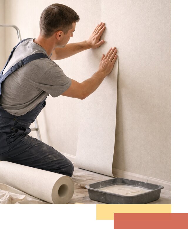 Поклейка флизелиновых обоев в Кинели качественно и быстро