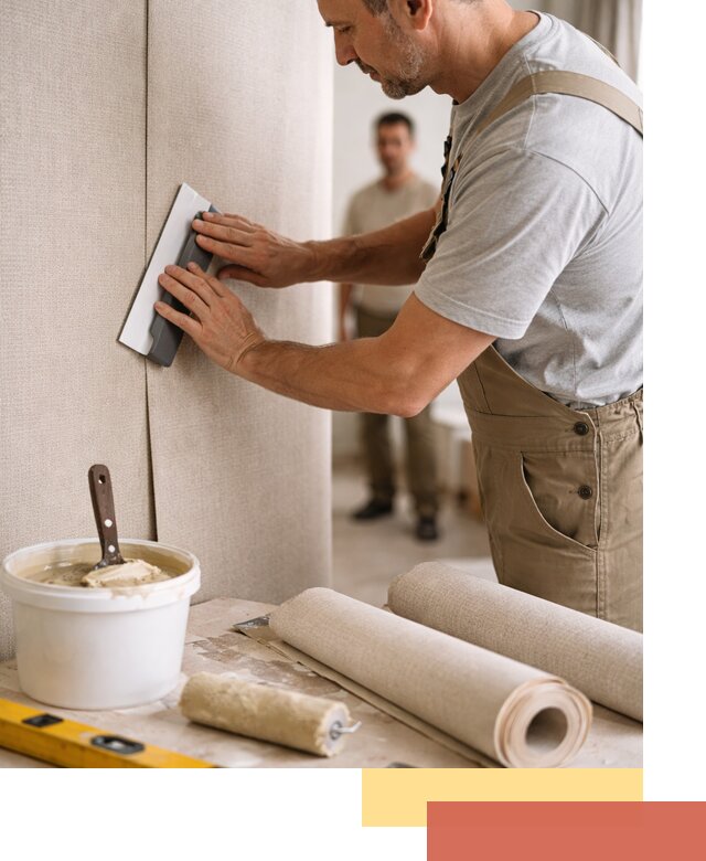 Поклейка текстильных обоев в Кинели профессионально и аккуратно