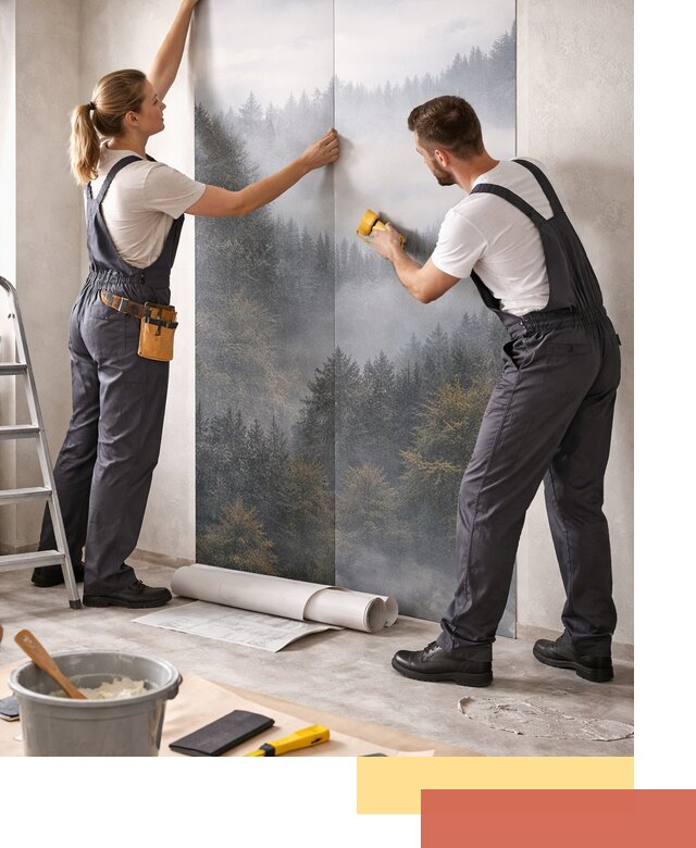 Поклейка фотообоев профессионально в Кинели под ключ