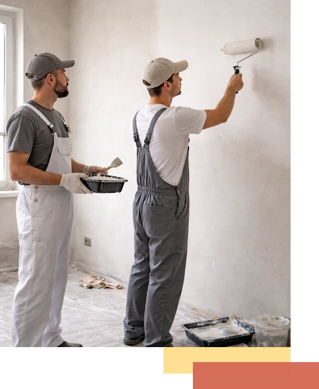 Покраска стен водоэмульсионной краской в Кинели