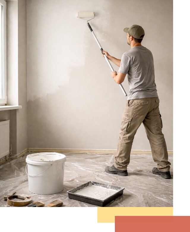 Покраска стен латексной краской в Кинели качественно и быстро