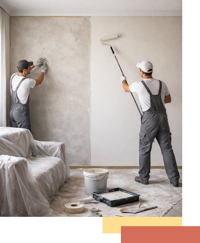 Покраска стен антивандальной краской в Кинели