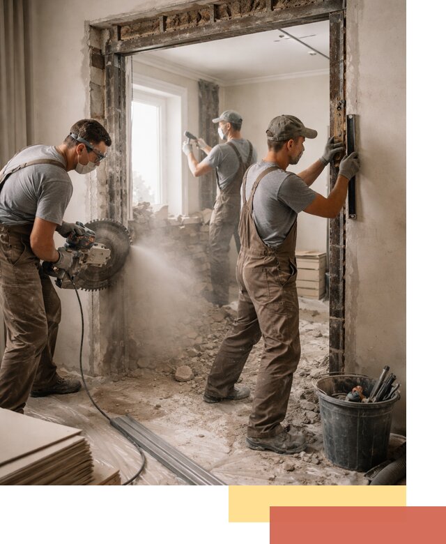 Расширение дверного проема под установку новой двери в Кинели