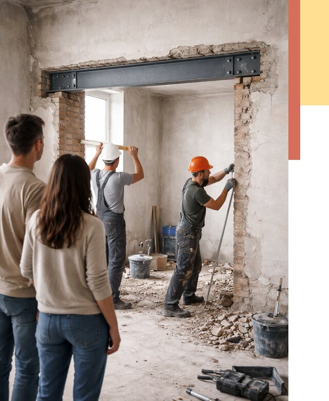 Усиление проема в стене в Кинели от 9679 руб. — усиление дверного проема металлоконструкцией | ОТДЕЛОЧНИК-Кнл