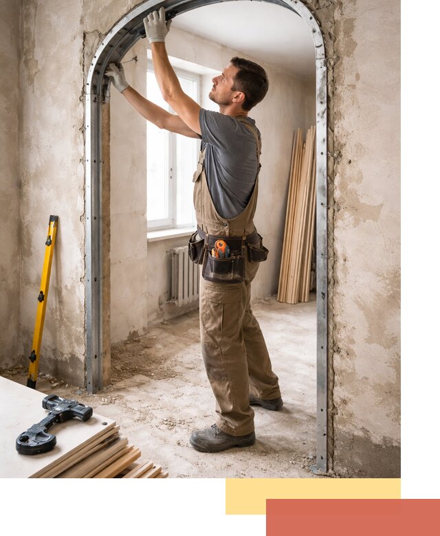 Устройство арочного проема в Кинели под ключ