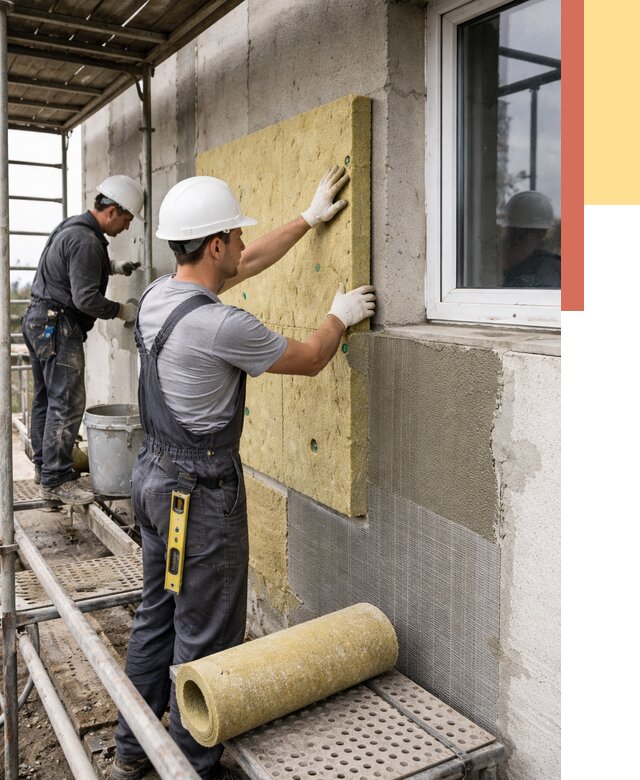 Утепление стен в Кинели от 4381 руб. под ключ — быстро и недорого | ОТДЕЛОЧНИК-Кнл