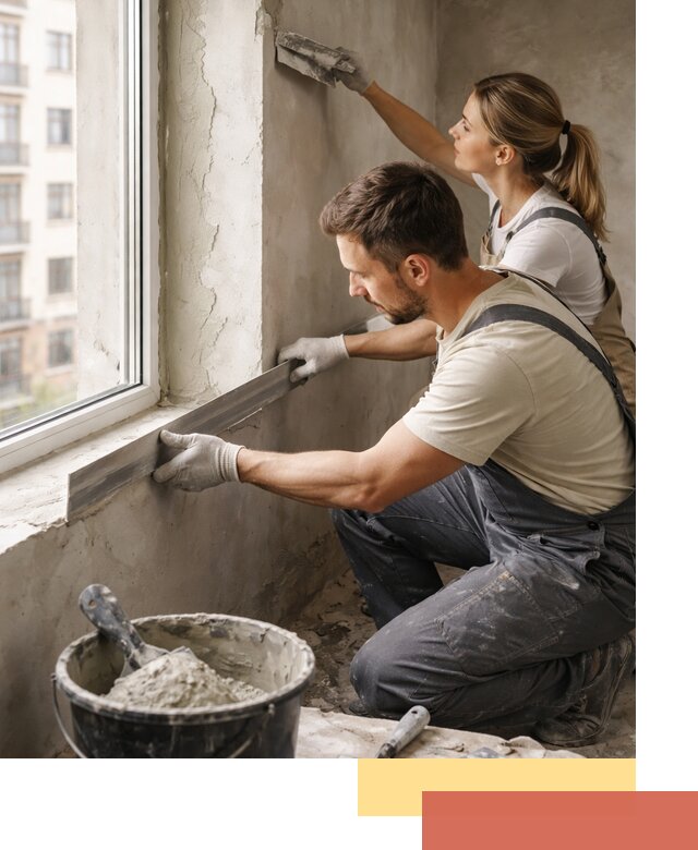 Штукатурка откосов дверей и окон профессионально в Кинели