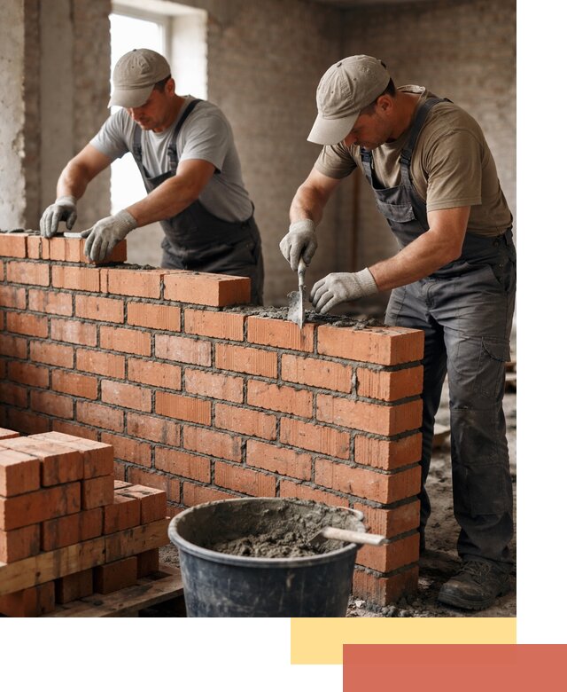 Кладка кирпичных перегородок под ключ в Кинели