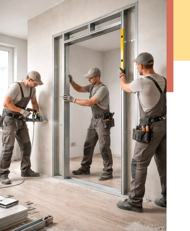 Устройство дверного проема в перегородке в Кинели от 4585 руб. под ключ | ОТДЕЛОЧНИК-Кнл