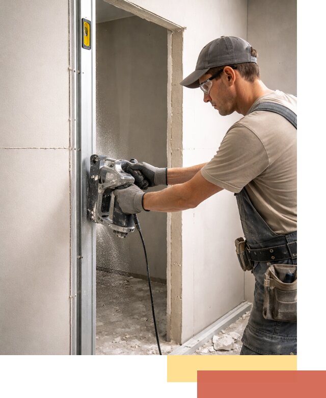 Устройство дверного проема в перегородке в Кинели