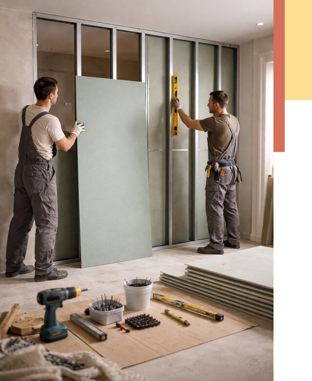 Перегородка из влагостойкого гипсокартона в Кинели от 4890 руб. — монтаж под ключ | ОТДЕЛОЧНИК-Кнл