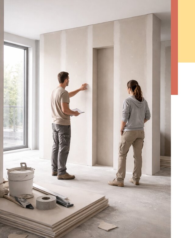 Зонирующая перегородка из гипсокартона в Кинели от 2853 руб. под ключ | ОТДЕЛОЧНИК-Кнл