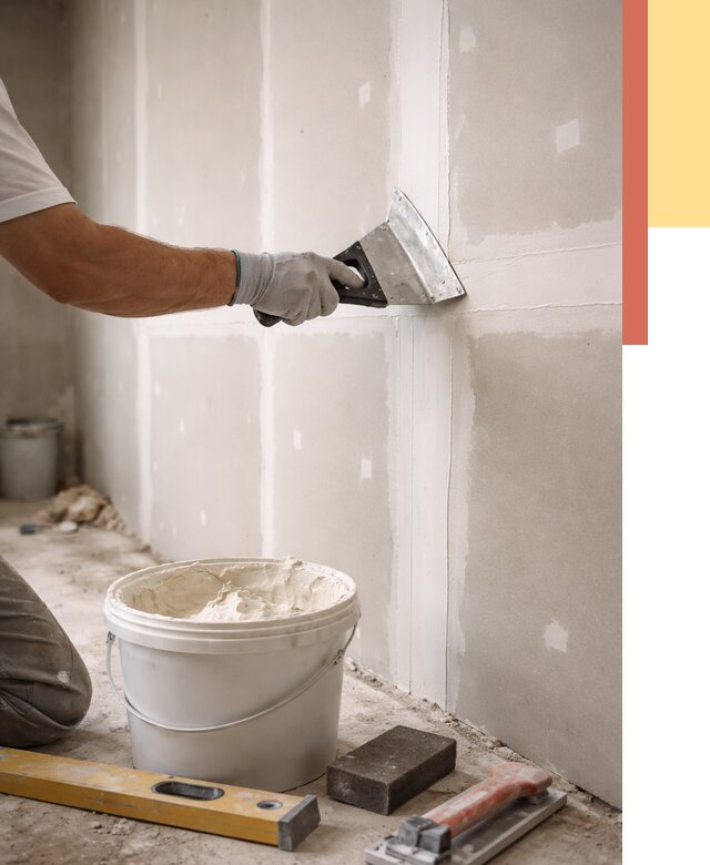 Шпаклевка перегородок из гипсокартона в Кинели от 2547 руб. — услуги ОТДЕЛОЧНИК-Кнл