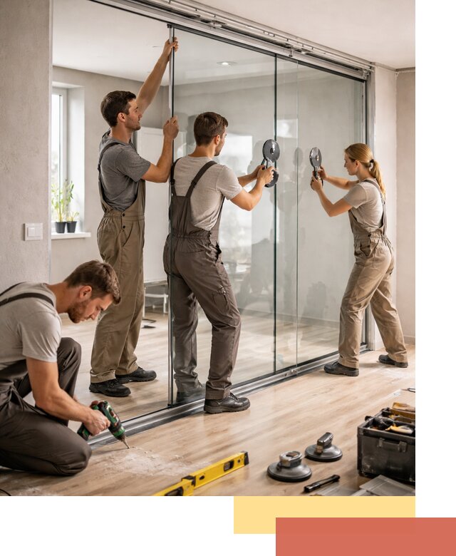 Изготовление стеклянных перегородок на заказ в Кинели