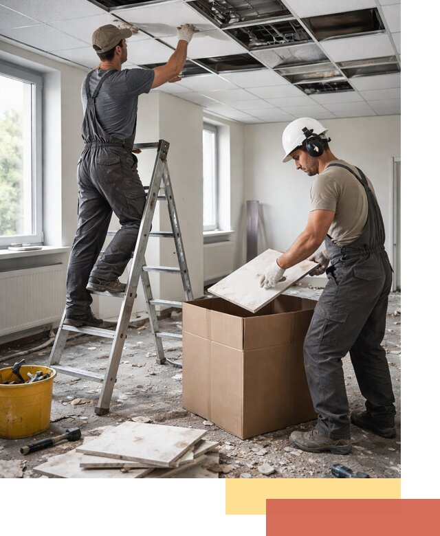 Демонтаж потолочной плитки в Кинели быстро и аккуратно