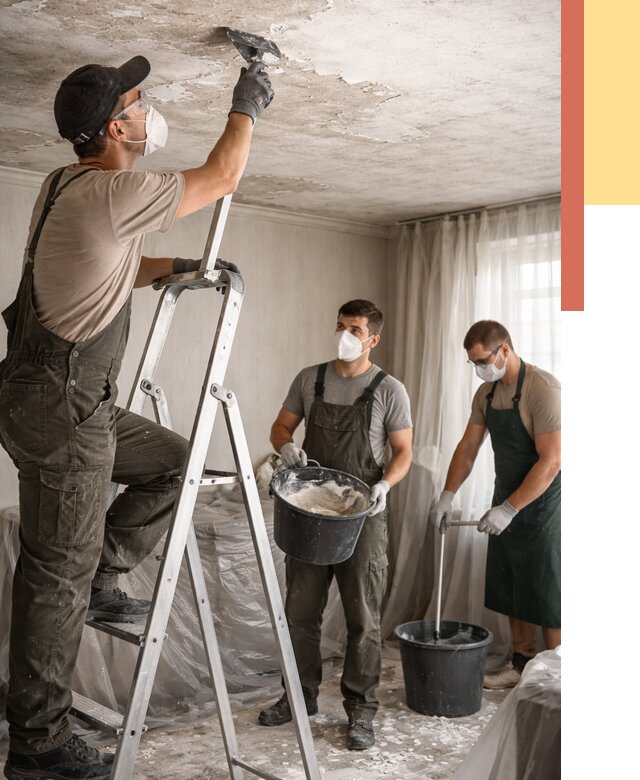 Удаление побелки с потолка в Кинели от 2547 руб. быстро и недорого | ОТДЕЛОЧНИК-Кнл