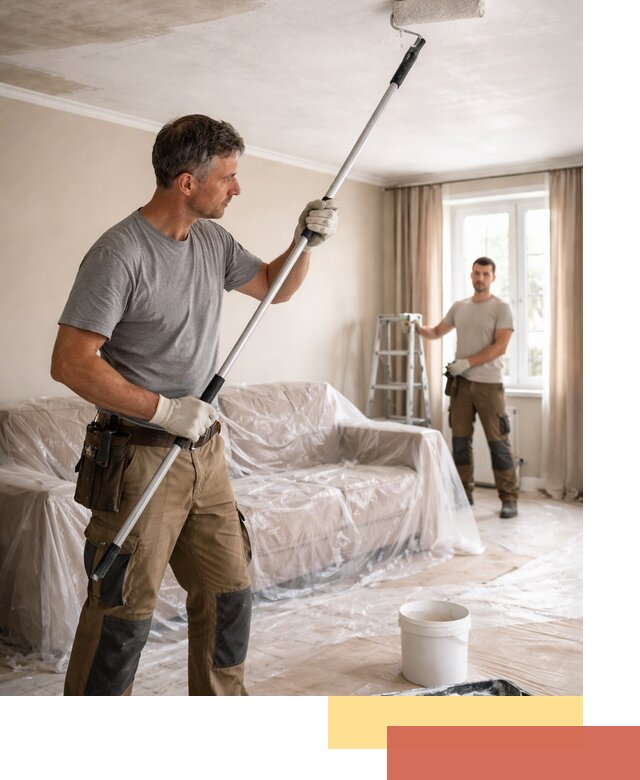 Грунтовка потолка в Кинели — подготовка под покраску и отделку