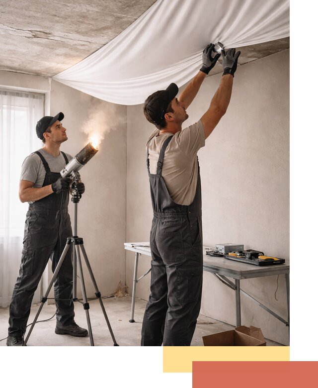 Установка натяжного потолка под ключ в Кинели