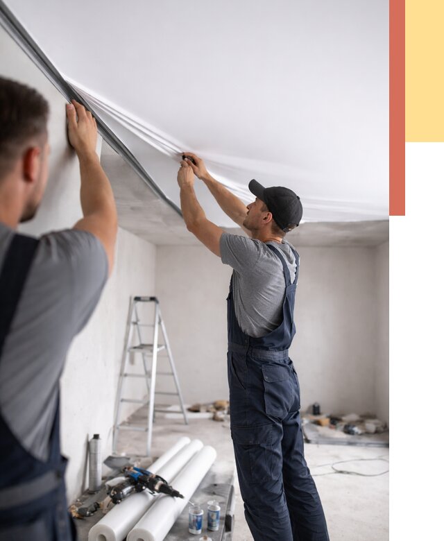 Монтаж матового натяжного потолка в Кинели от 4585 руб./м² — быстро и недорого | ОТДЕЛОЧНИК-Кнл