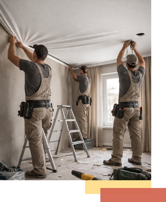 Монтаж матового натяжного потолка в Кинели качественно и быстро