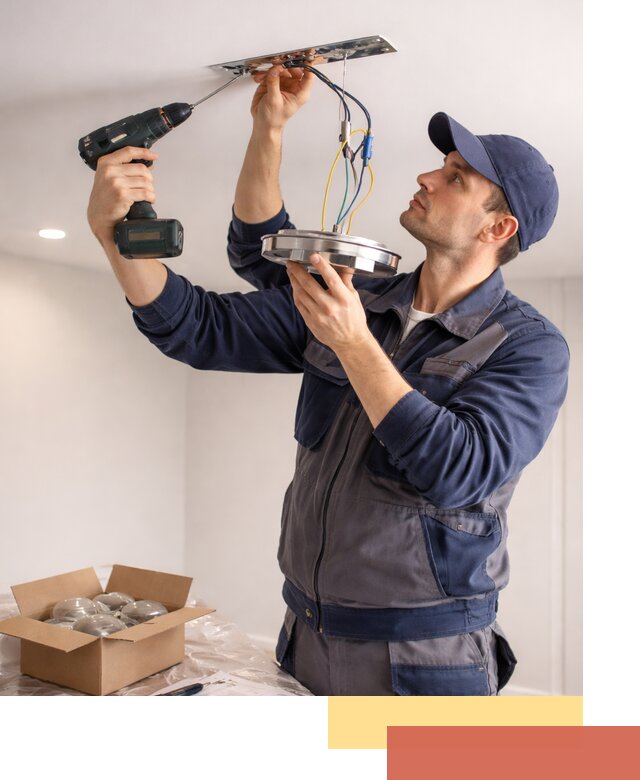 Установка люстры в натяжной потолок в Кинели