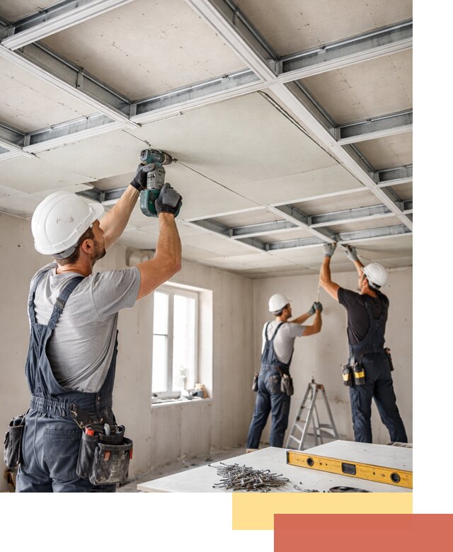 Кессонный потолок из гипсокартона под ключ в Кинели