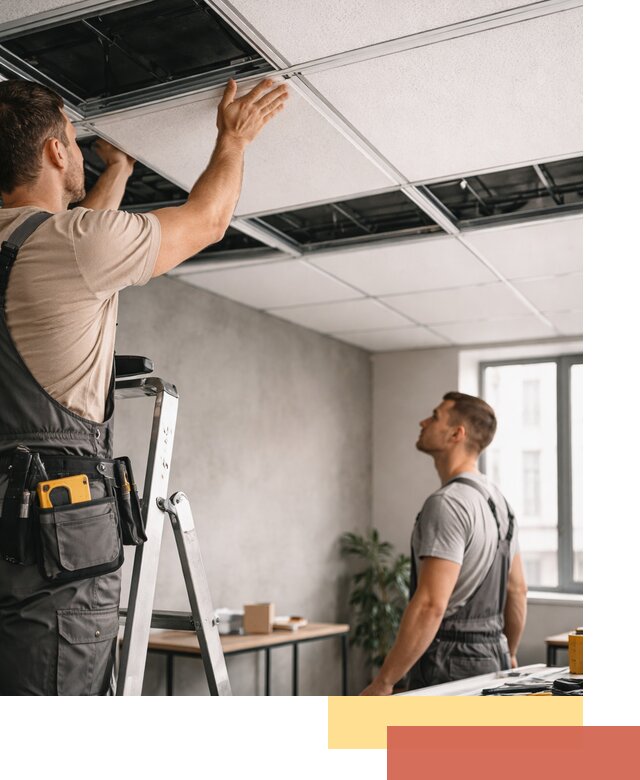 Монтаж потолочной плитки в Кинели качественно и в срок