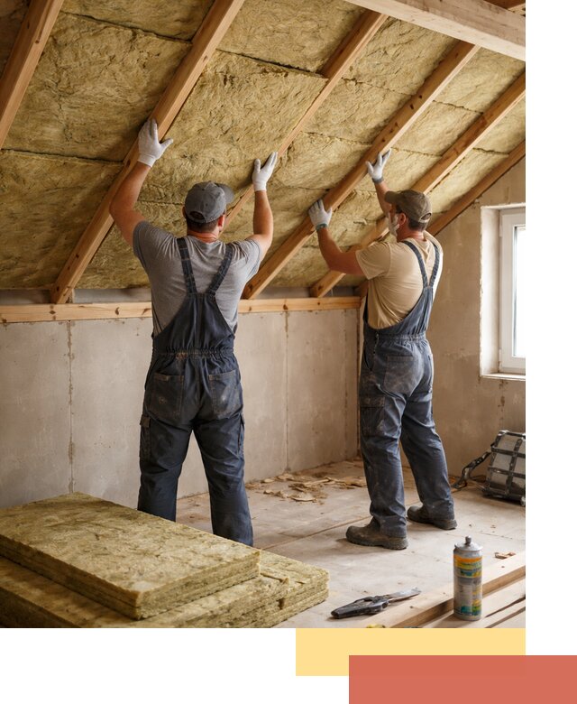 Утепление потолка минеральной ватой в Кинели